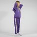 Hello Stranger Girls Sunset Track Pant - Purple