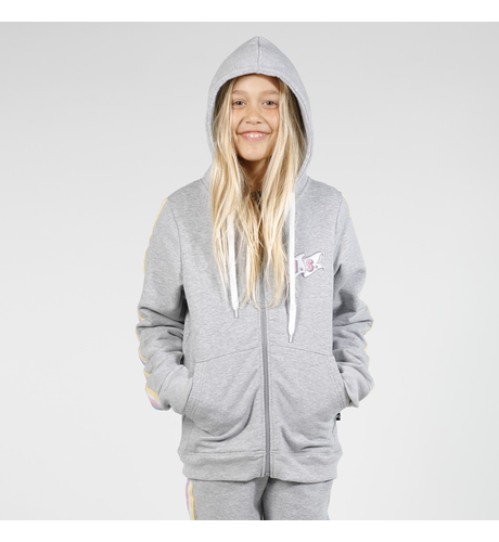 Hello Stranger Girls Zip Hood - Greymarle