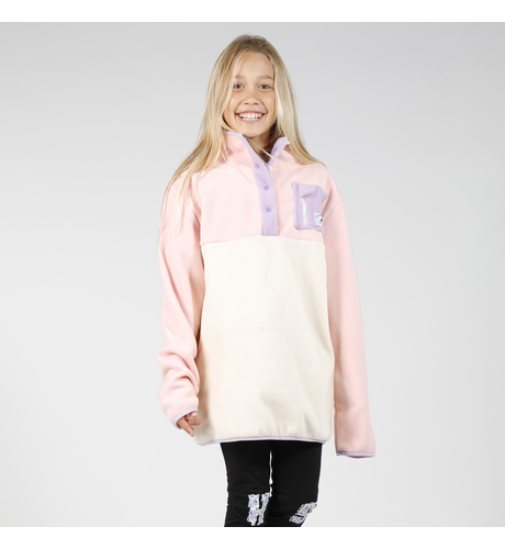 Hello Stranger Girls Adventure Fleece - Pink Cream