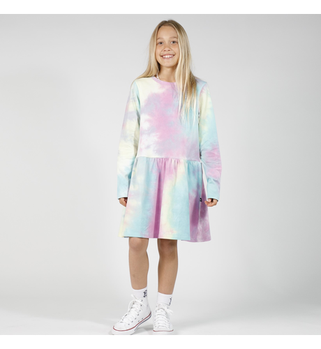 Hello Stranger Girls L/S Monday Dress - Rainbow