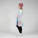 Hello Stranger Girls L/S Monday Dress - Rainbow