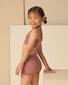 Rylee + Cru 'Play' Shortie Short - Heathered Mulberry