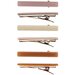 Rylee + Cru 6pk Hair Clips - Mauve, Ecru, Clay