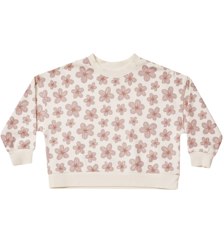 Rylee + Cru Boxy Pullover - Hibiscus