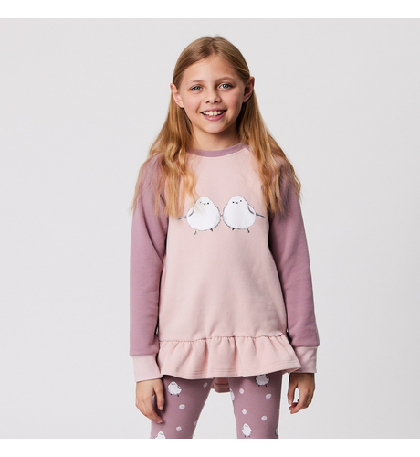 Kissed By Radicool Snow Fairy Raglan Crew With Frill