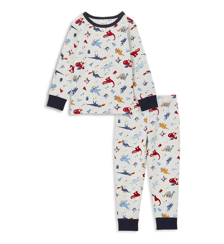 Milky Knights PJ's - Silver Marle