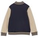 Milky Varsity Jacket - Natural/Midnight Blue