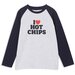 Milky Hot Chips L/S Tee - Midnight Blue/Silver Marle