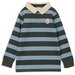 Milky Green Stripe Rugby Top - Cloud/Green Stripe