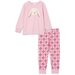 Milky Bunny PJ's - Powder Pink