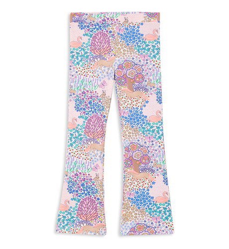 Milky Patchwork Flared Legging - Multi