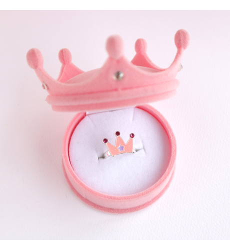 Lauren Hinkley Princess Tiara Ring in Velvet Crown Box