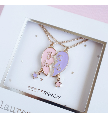 Lauren Hinkley Forever Heart Best Friends Necklace Set