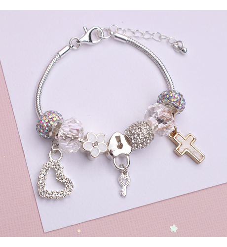 Lauren Hinkley Cross Charm Bracelet