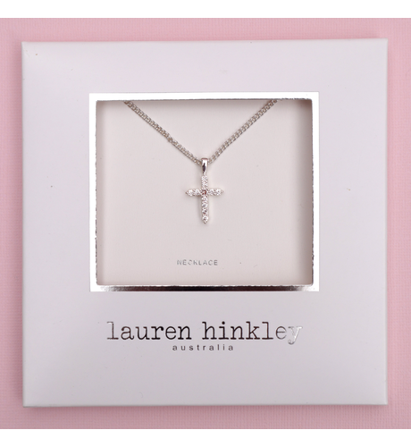 Lauren Hinkley Diamante Cross Necklace
