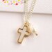 Lauren Hinkley Mother Of Pearl Cross Necklace