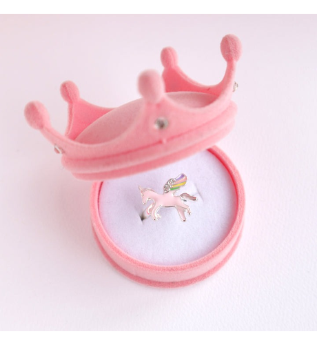 Lauren Hinkley Celestial Unicorn Ring in Velvet Crown Box