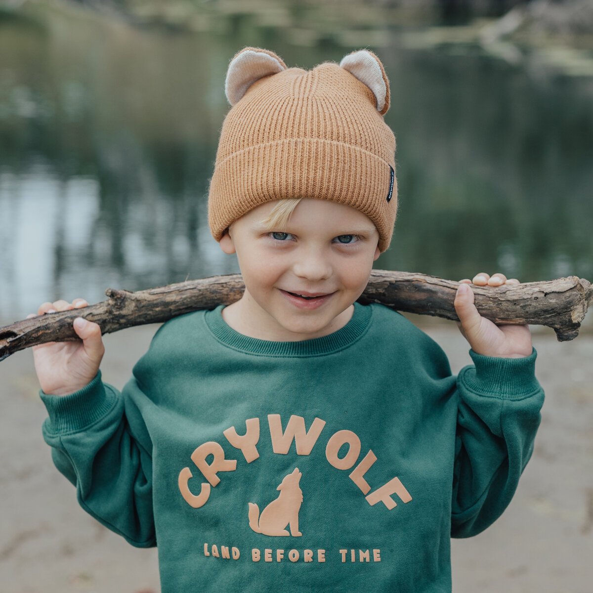 Crywolf Chill Sweater - Forest - CLOTHING-BOY-Boys Crews, Sweats \u0026 Hoodies  : Kids Clothing NZ : Shop Online : Kid Republic - W24 Cry Wolf D1