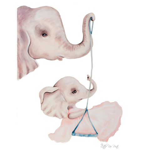Little Rae Prints Elephant Swing A3