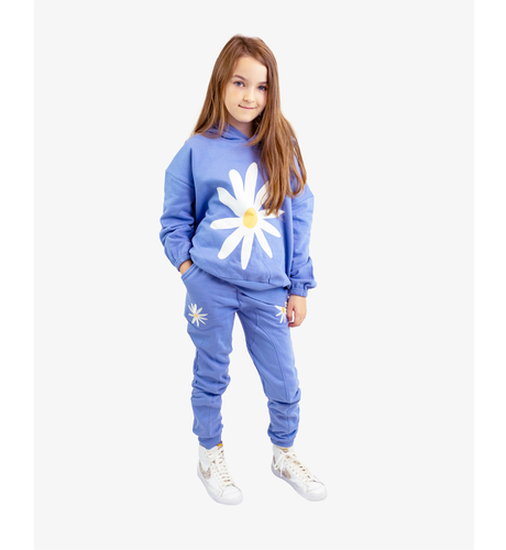 The Girl Club Powder Blue Daisy Hood