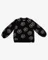 The Girl Club Black Flower Heart Crew