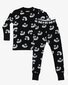 Band of Boys Black Waffle Smile Winter Pjs