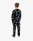 Band of Boys Black Waffle Smile Winter Pjs