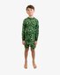 Band of Boys Green Squiggle Smile Winter Pjs