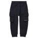 Minti Furry Slouch Cargo Trackies - Black