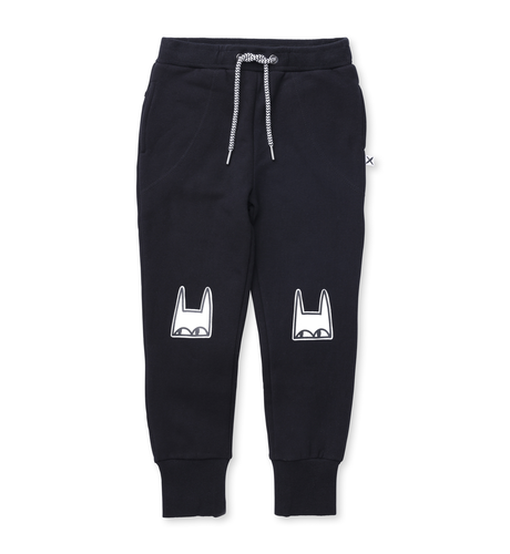 Minti Mask Furry Trackies - Black