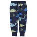 Minti Dino Rollers Furry Trackies - Dark Blue