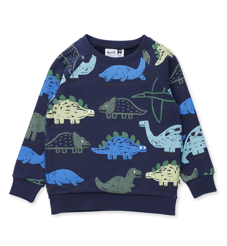 Minti Dino Rollers Furry Crew - Dark Blue