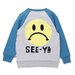 Minti Pixelled Face Furry Crew - Grey Marle/Teal