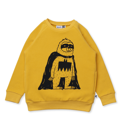 Minti Super Sloth Furry Crew - Mustard