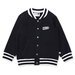 Minti Furry College Sweat Jacket - Black