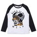 Minti Born To Be Wild Tee - White Marle/Black