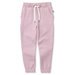 Minti Furry Gathered Cuff Trackies - Muted Pink