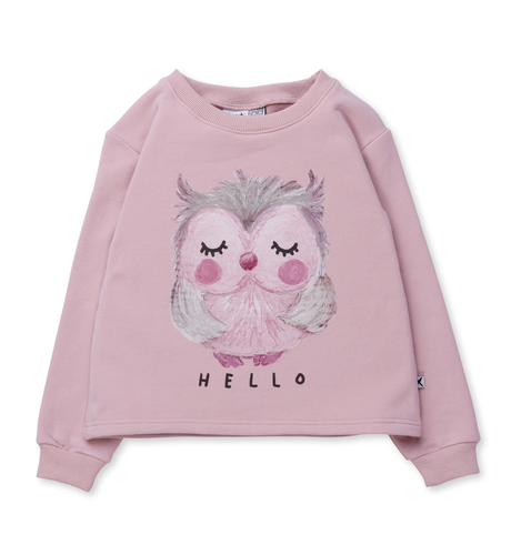 Minti Painted Owl Furry Crew - Muted Pink