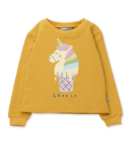 Minti Unicorn Icecream Furry Crew - Mustard