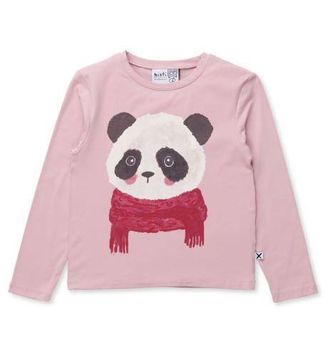 Minti Cosy Panda Tee - Peach