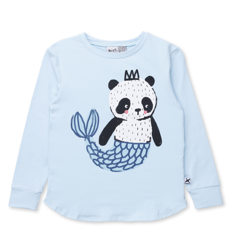 Minti Mer-Panda Tee - Light Blue