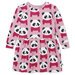 Minti Cosy Pandas Dress - Fuchsia