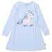 Minti Flower Unicorn Dress - Cornflower Marle