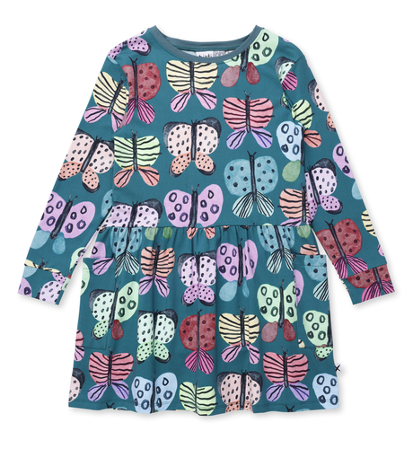 Minti Flutter Dress - Forest