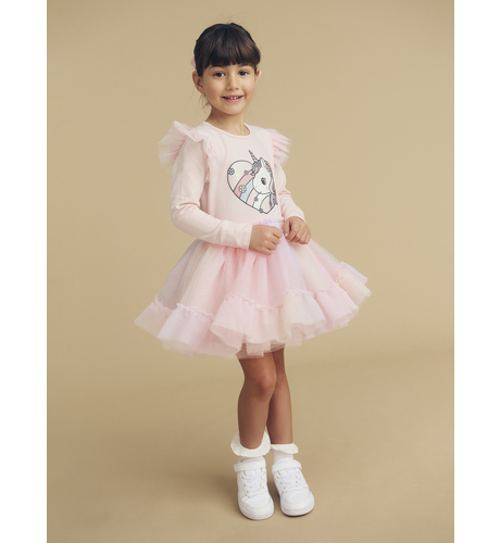 Huxbaby Loveheart Unicorn Ballet Dress