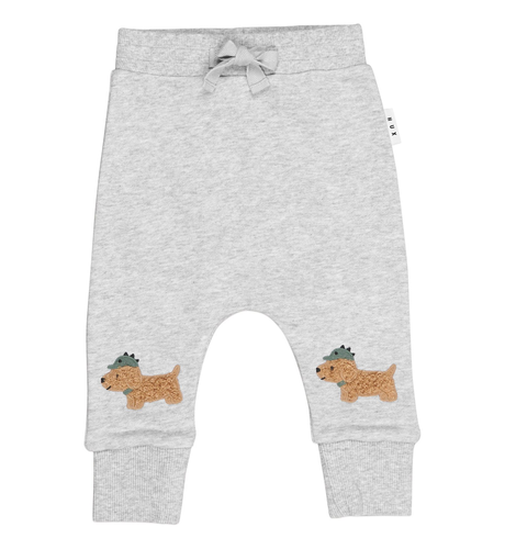 Huxbaby Furry Dino Dog Drop Crotch Pant