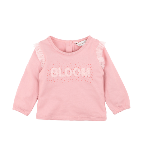 Fox & Finch Bloom L/S Baby Tee - Dusky Pink