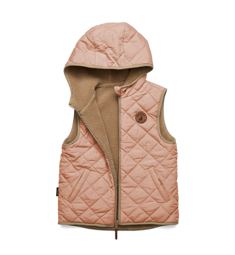 Crywolf Reversible Yeti Vest - Terracotta/Camel