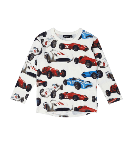 Rock Your Kid Vintage Racing Cars L/S T-Shirt