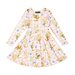 Rock Your Kid Bunny Bouquet L/S Waisted Dress